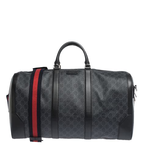 gucci replica purses black leather|authentic gucci duffle.